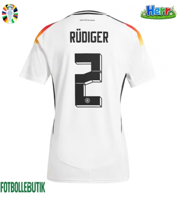 Tyskland Antonio Rudiger #2 Hemmatröja EM 2024 Kortärmad